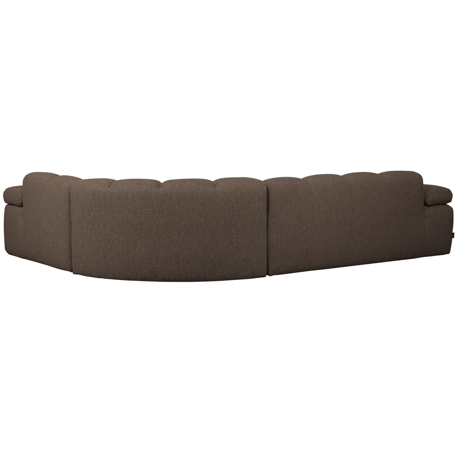 WOOOD Mojo Hoekbank Rechts - Bouclé - Bruin Melange - 74x310x230