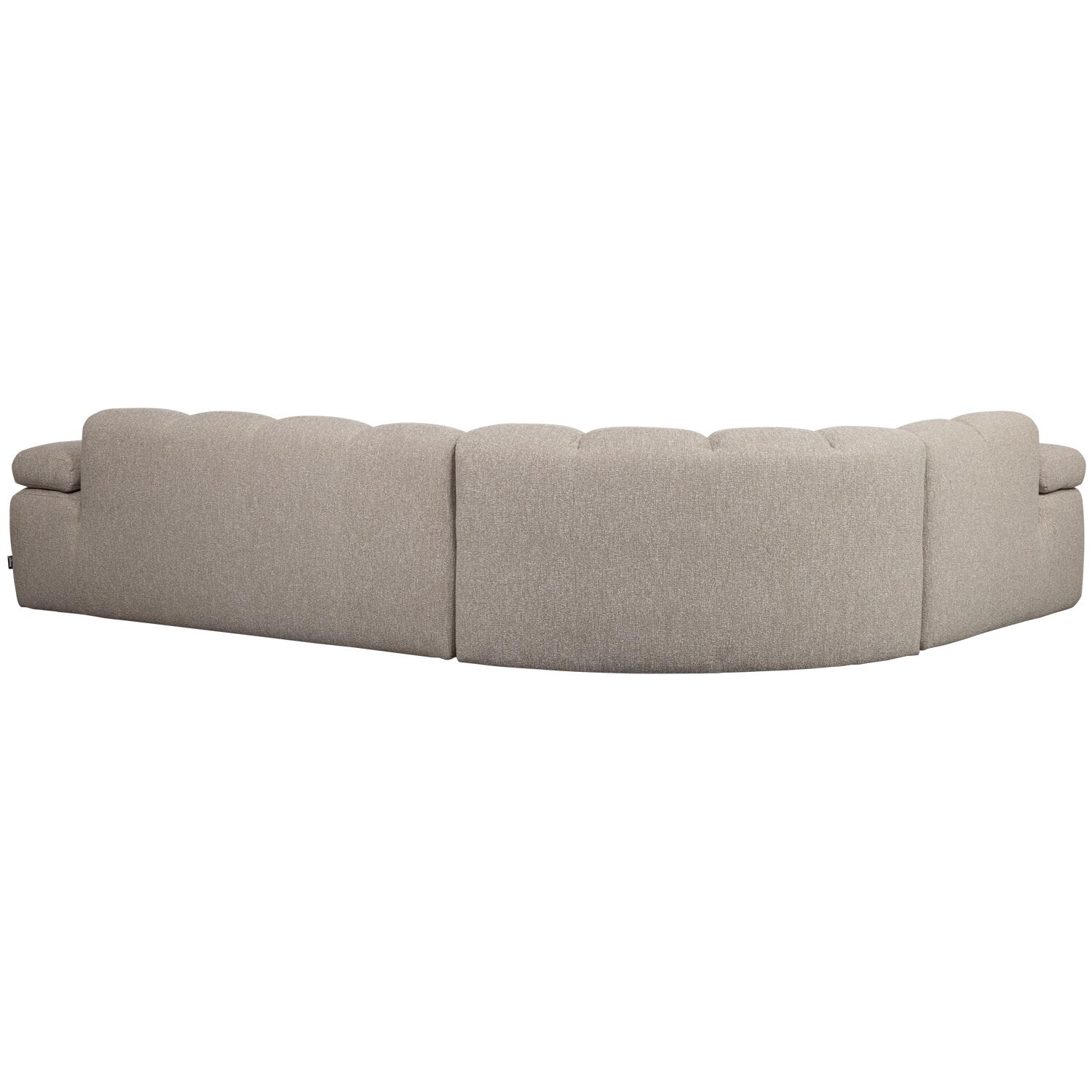 WOOOD Mojo Hoekbank Links - Bouclé - Beige Melange - 74x310x230