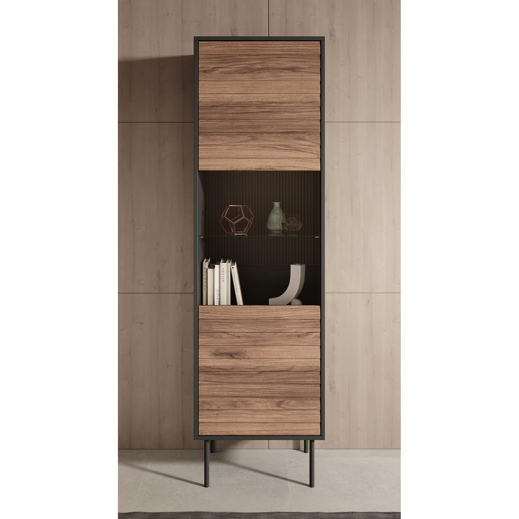 Meubella Vitrinekast Cordoba - Eiken - 53 cm
