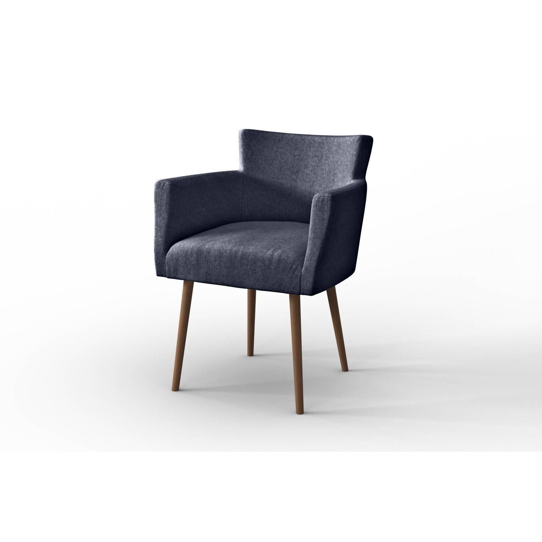 NADUVI Collection Set van 2 eetkamerstoelen Billie linnen