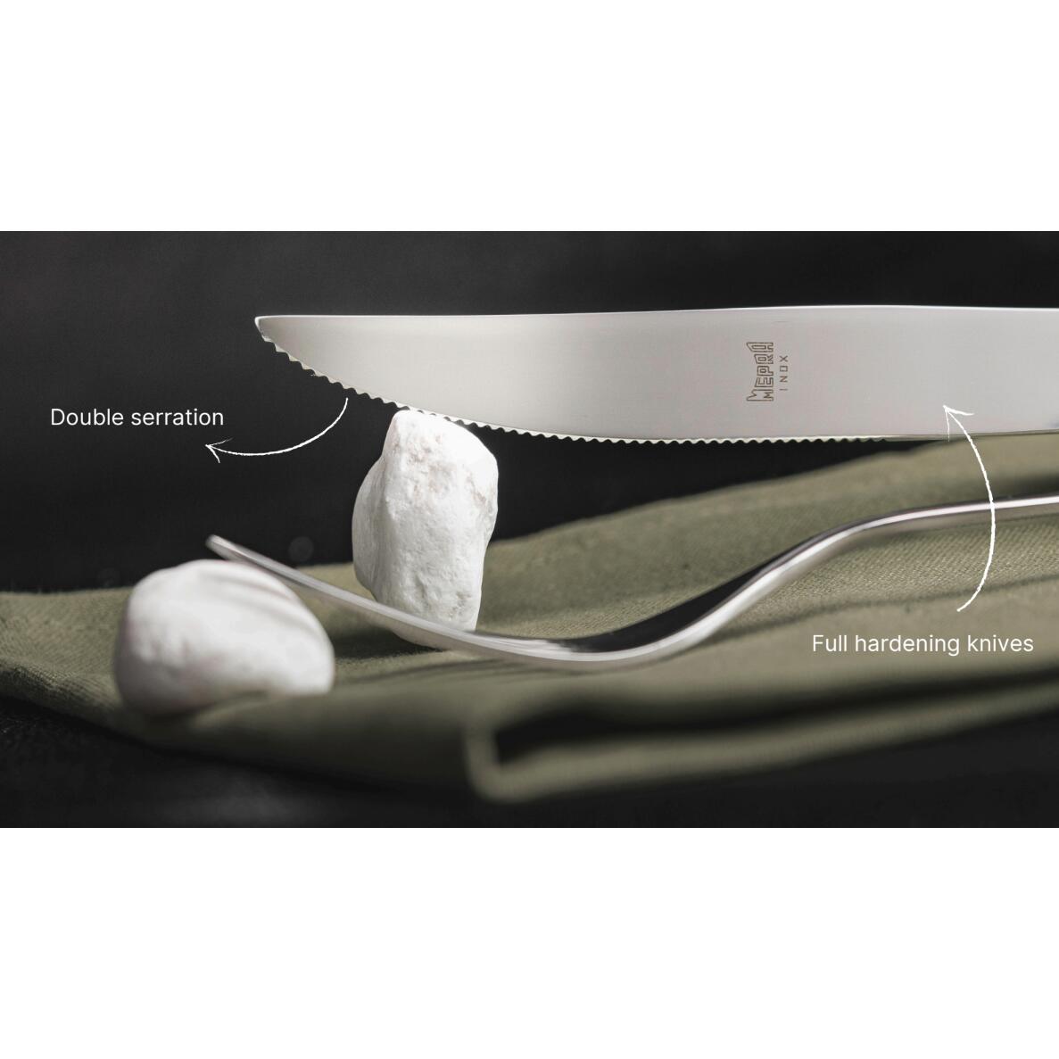 Mepra Bestekset Stiria - RVS - 4 delig | 1 Couvert
