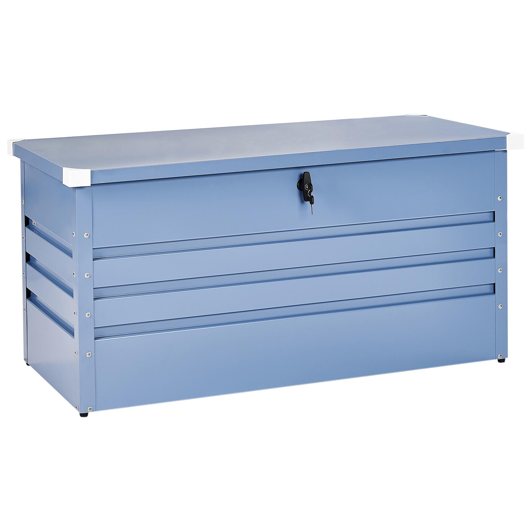Beliani - CEBROSA - Kussenbox - Blauw - 400 l - Staal