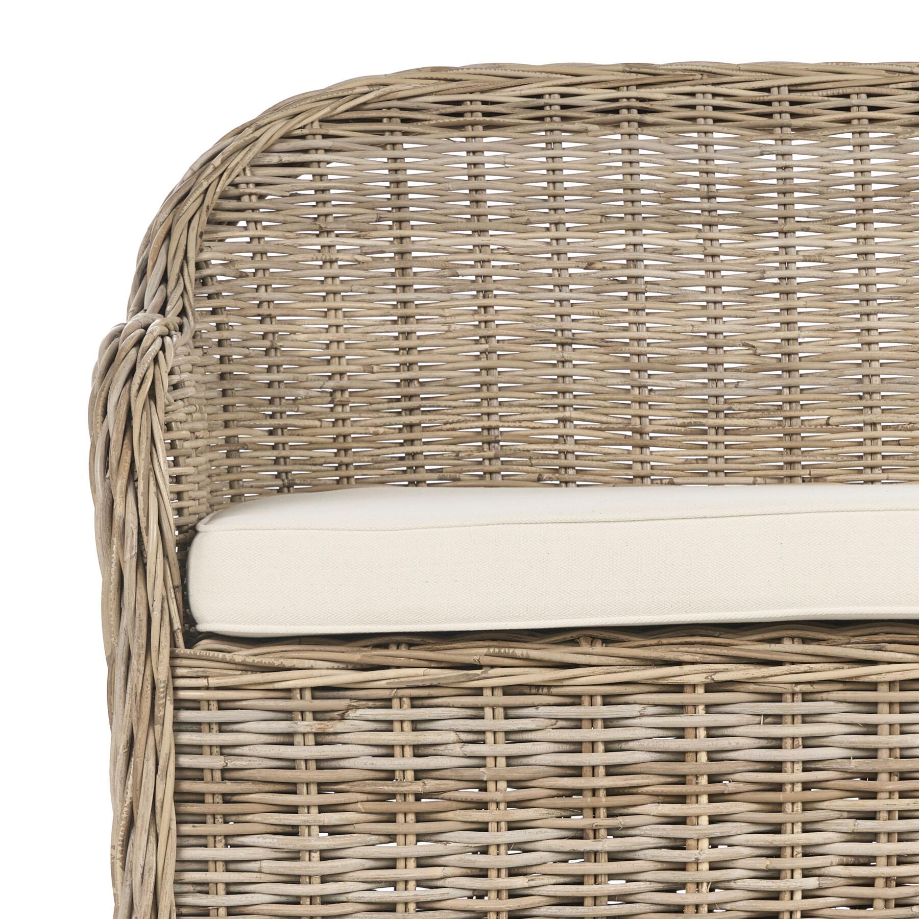 Beliani - SUSUA - 2,5-zitsbank - Natuurlijk - Rotan