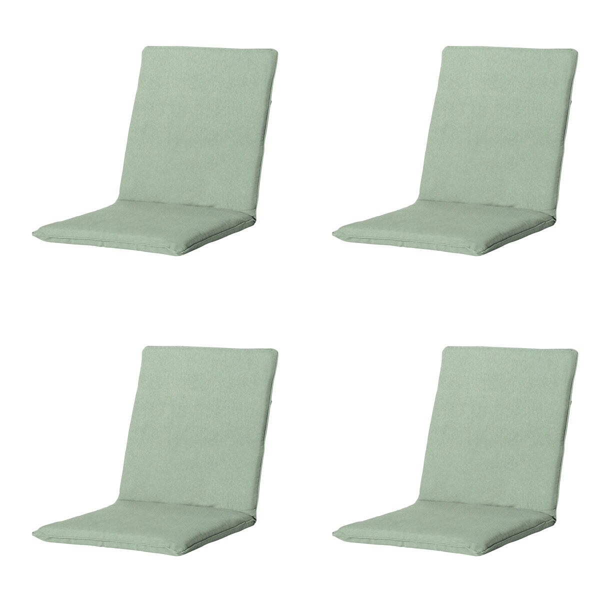 Madison -  Stapelstoelkussen Napels kaki - Ca. 97x49 cm - Set van 4