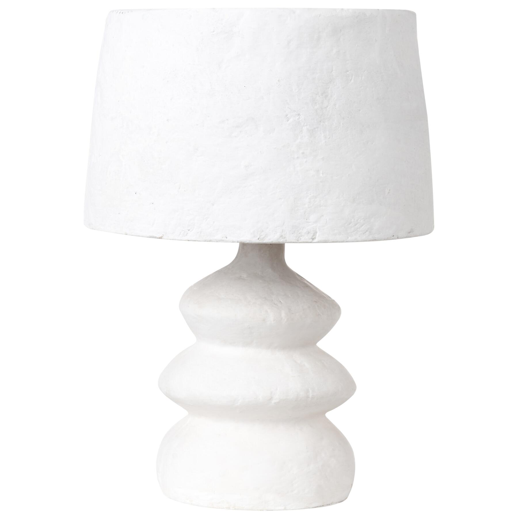 Beliani - ARAPEY - Tafellamp - Wit - Papier-maché
