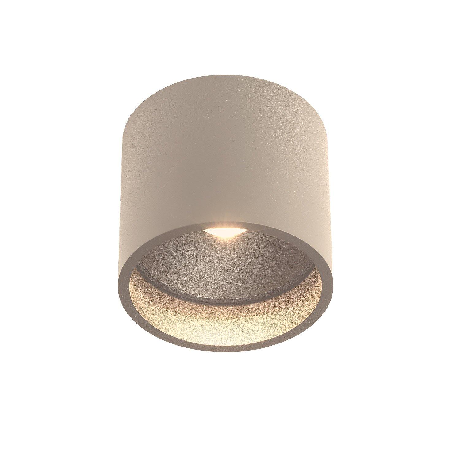 Artdelight Plafondlamp Orleans  Ø 11 cm H 10 cm champagne