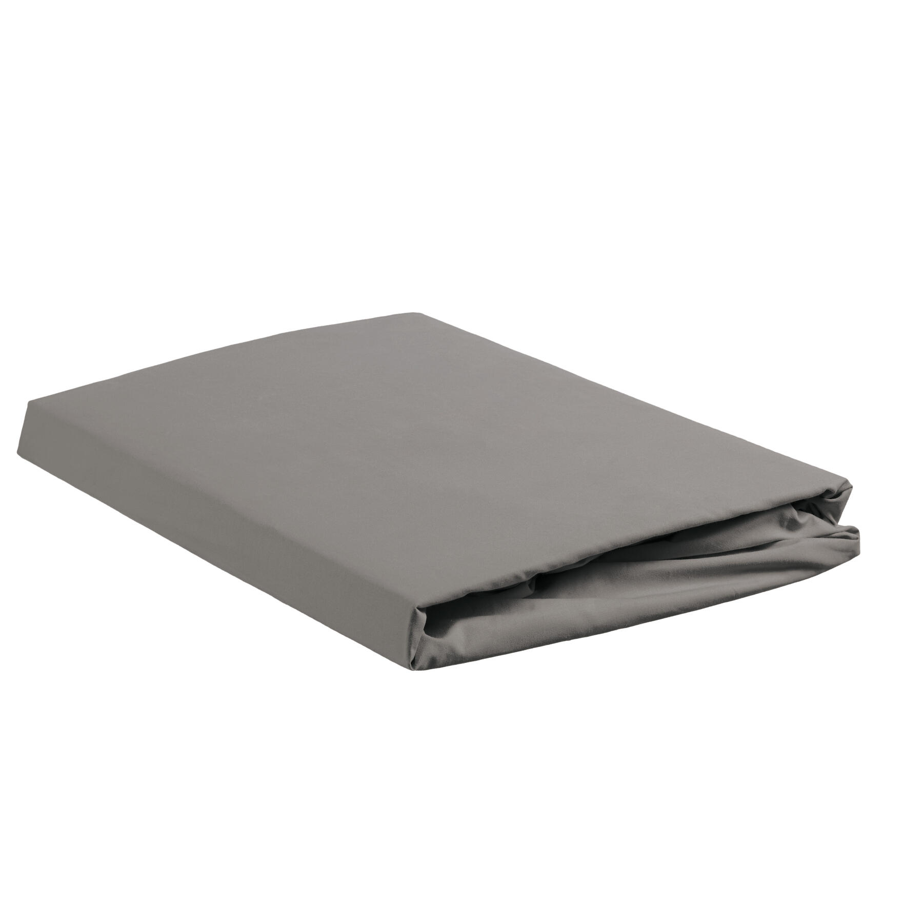 Ambiante Katoen - Splittopper Hoeslaken - 140x200 - Grijs