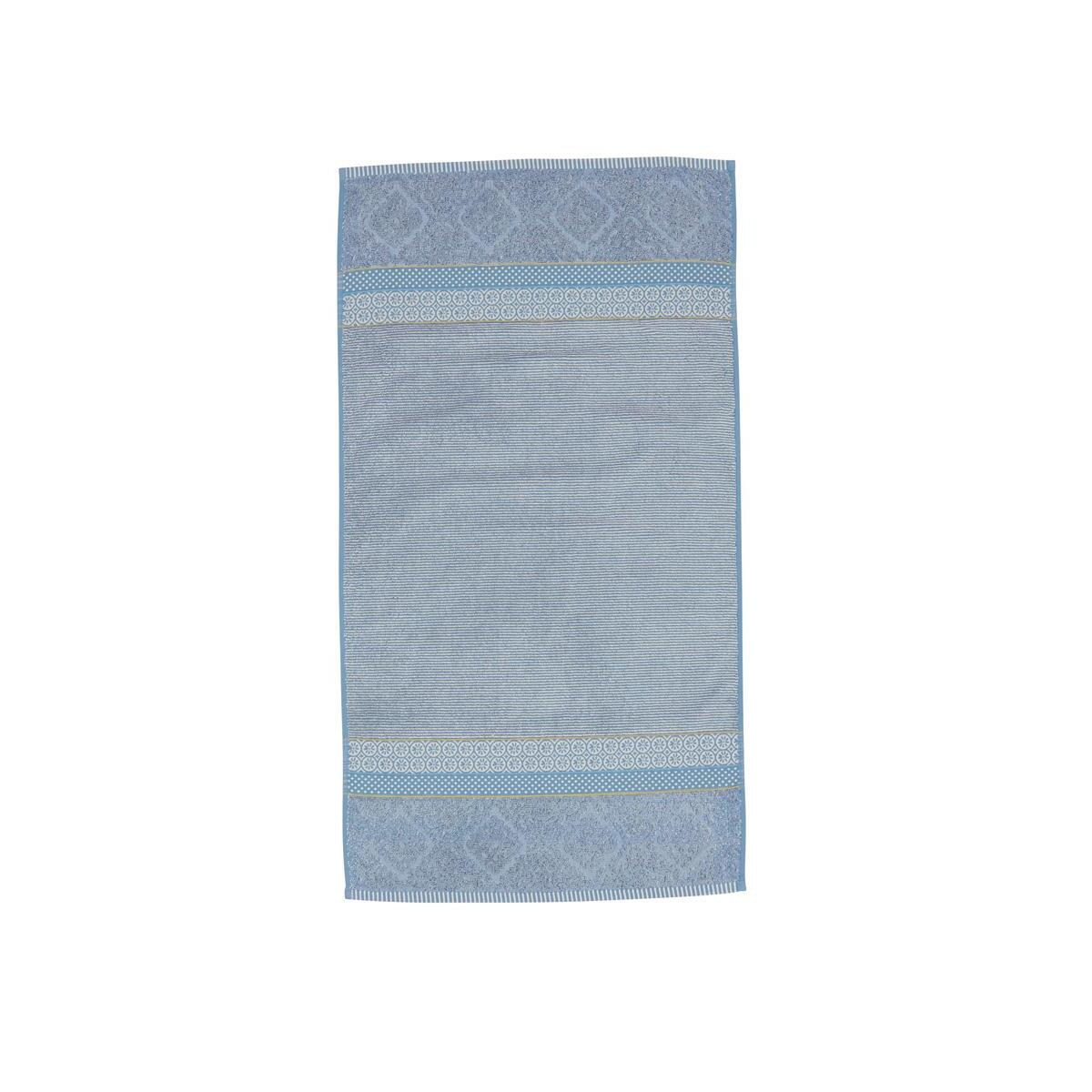 Pip Studio Soft Zellige - Douchehanddoek - Blauw Grijs - 55x100 cm
