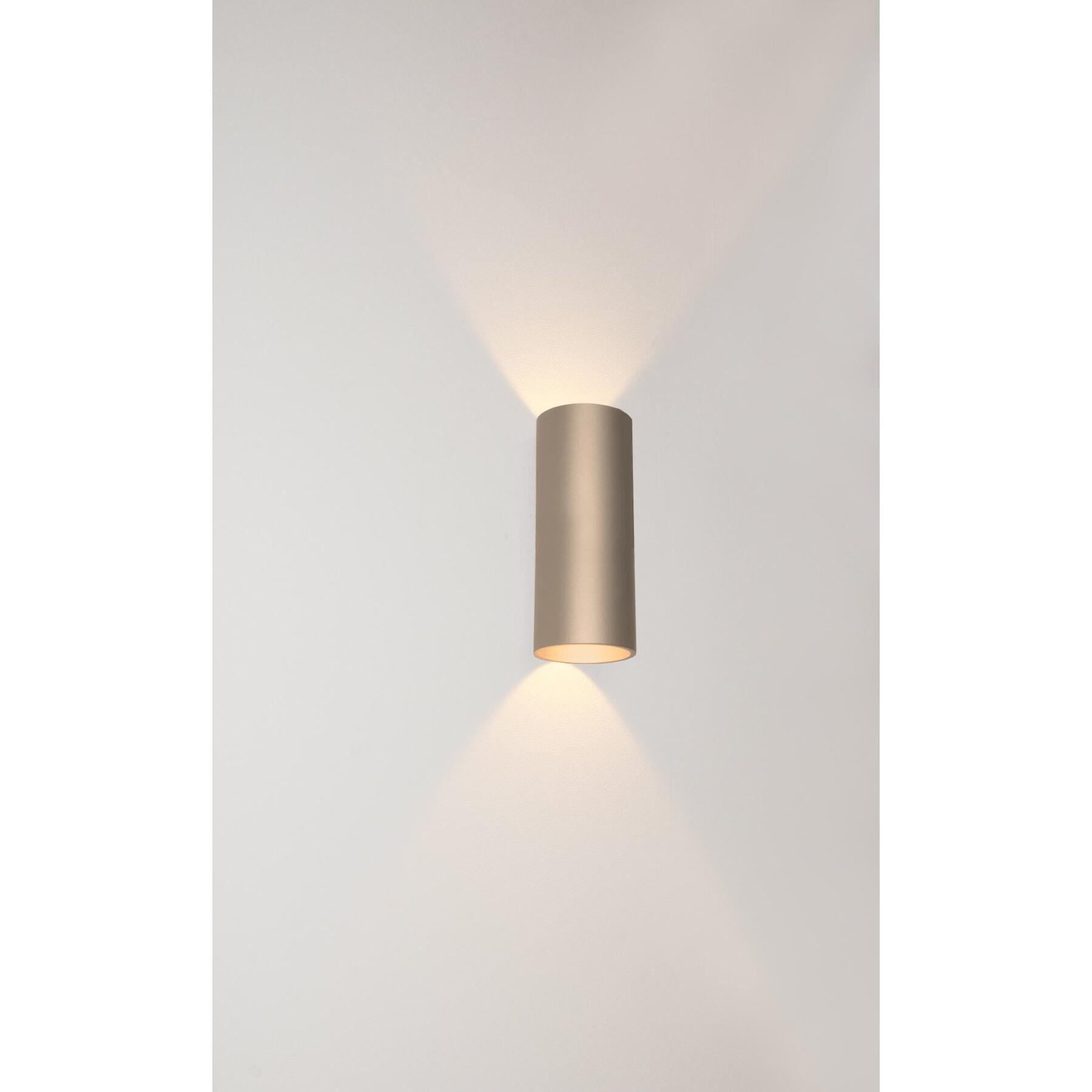 Artdelight Wandlamp Brody 2 lichts H 18 cm champagne