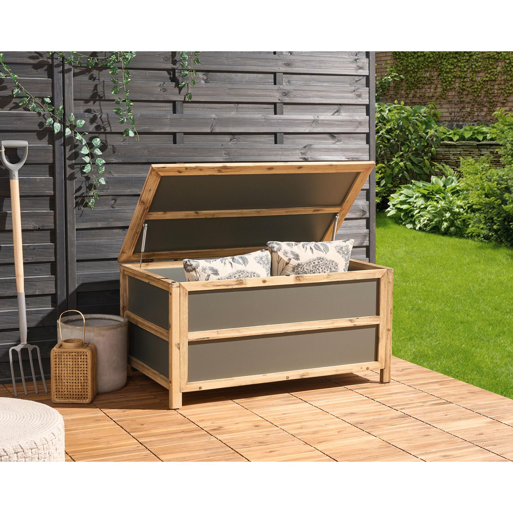 Beliani - ACATE - Kussenbox - Grijs - 330 L - Beton