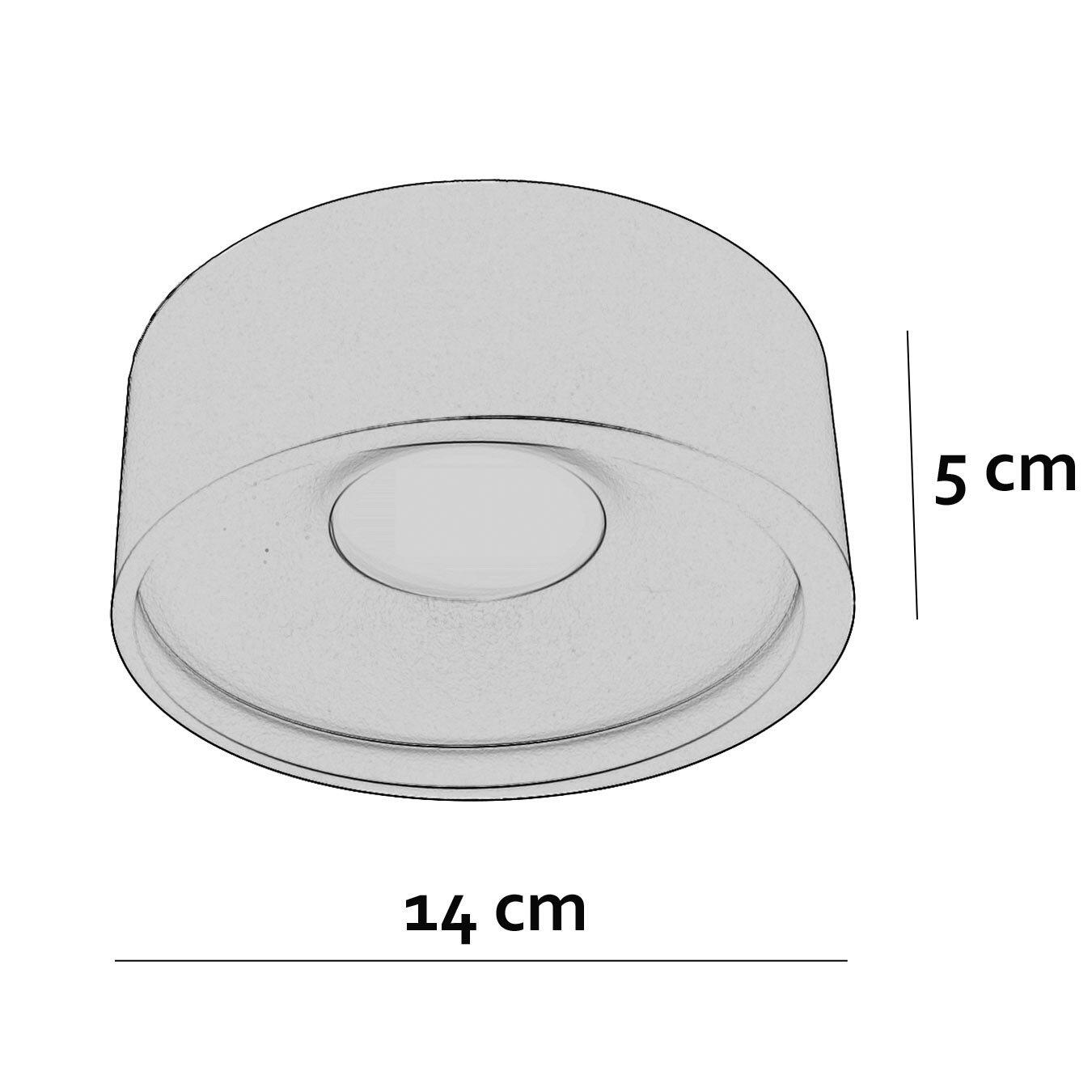 Artdelight Plafondlamp Orlando  Ø 14 cm champagne