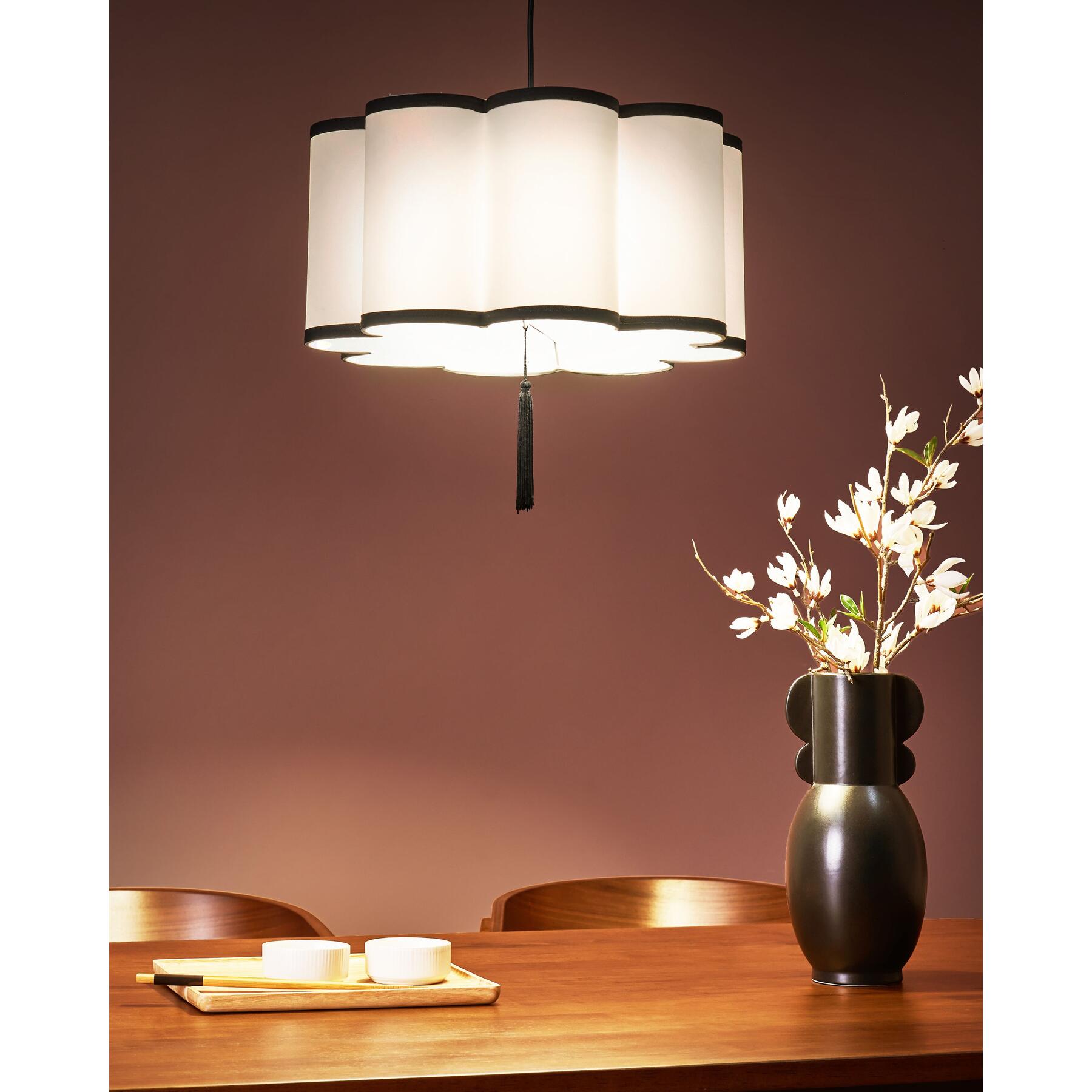 Beliani - PALAMAR - Hanglamp - Wit - Nylon