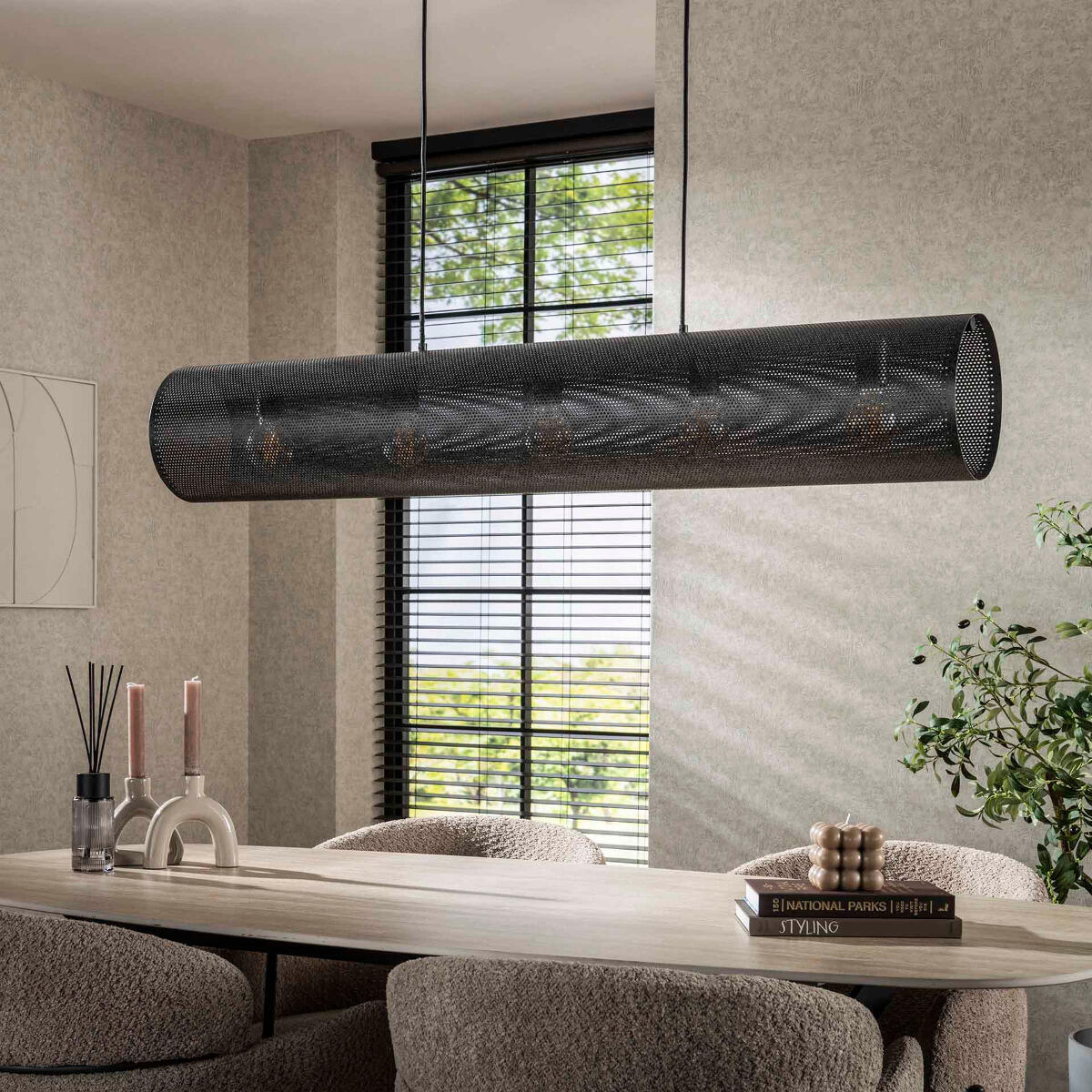 Fraaai Selena hanglamp 5L koker mesh