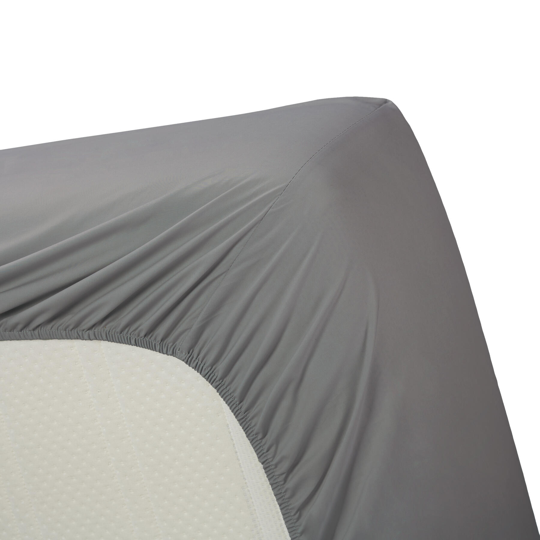 Ambiante Katoen - Splittopper Hoeslaken - 140x200 - Grijs