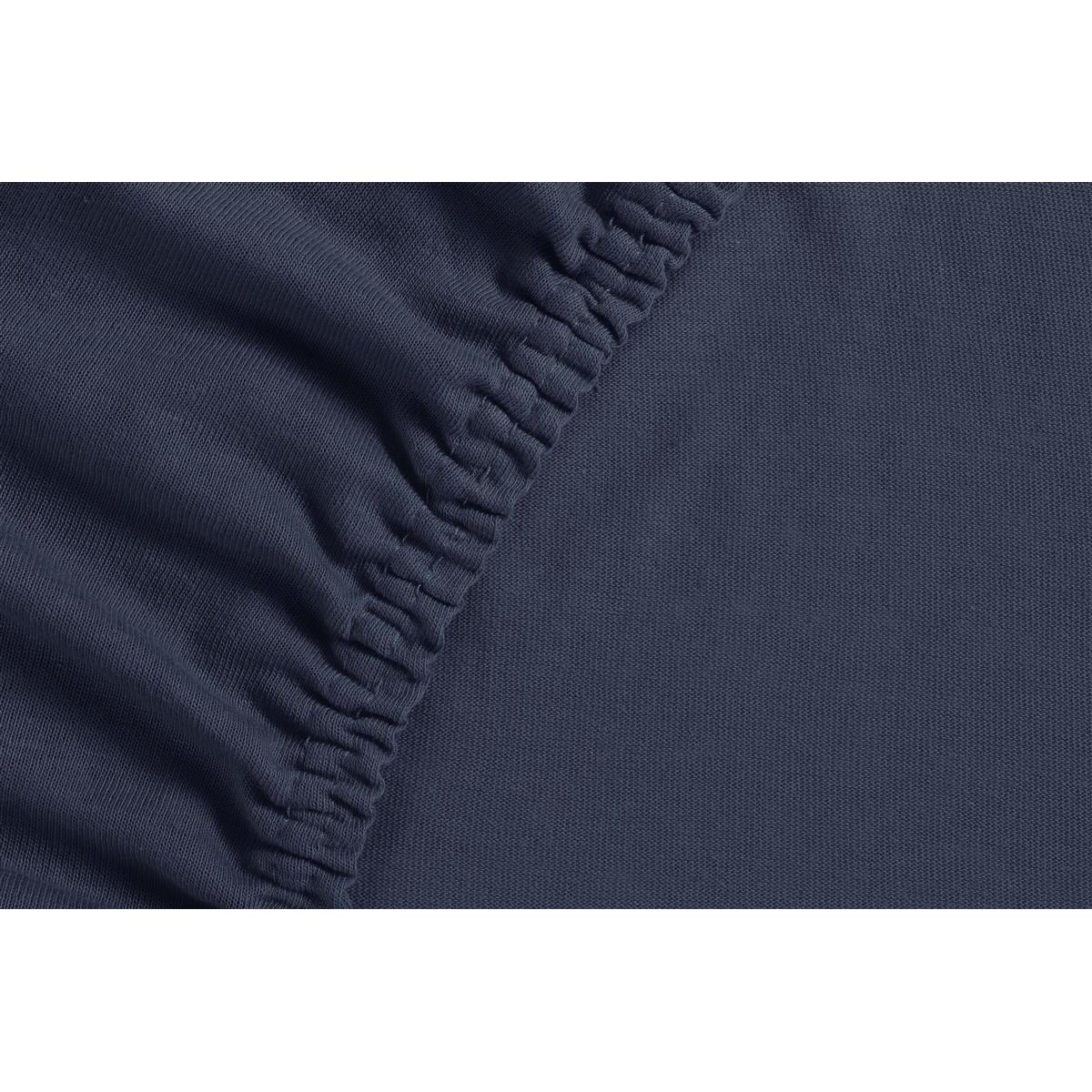 Ambiante Jersey - Topper Hoeslaken - 200x200|210 - Donker Blauw