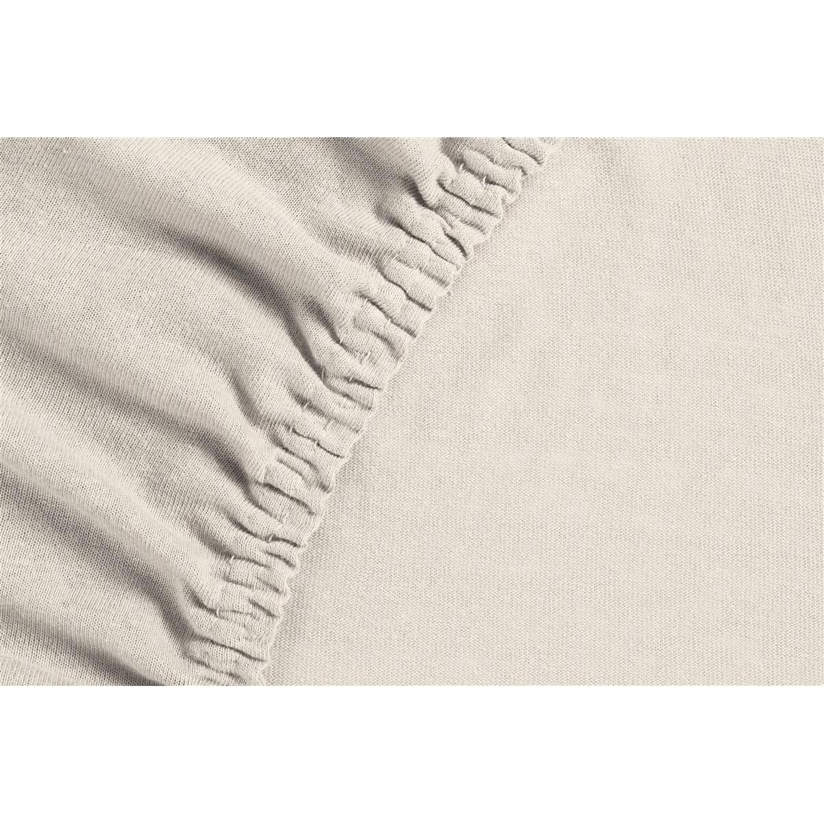 Ambiante Jersey - Hoeslaken - 200x200|210 - Zand