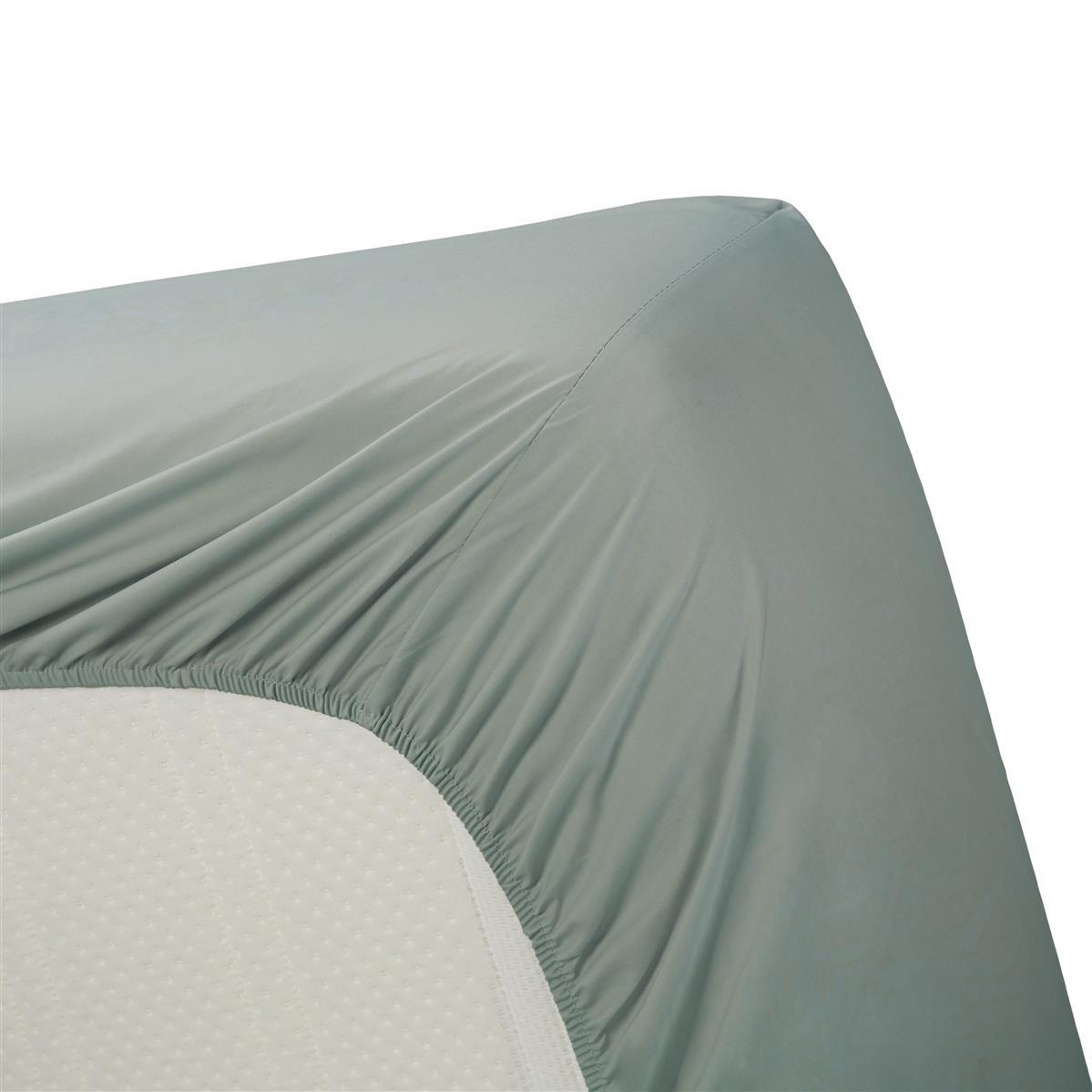 Ambiante Katoen - Hoeslaken - 140x220 - Blauw