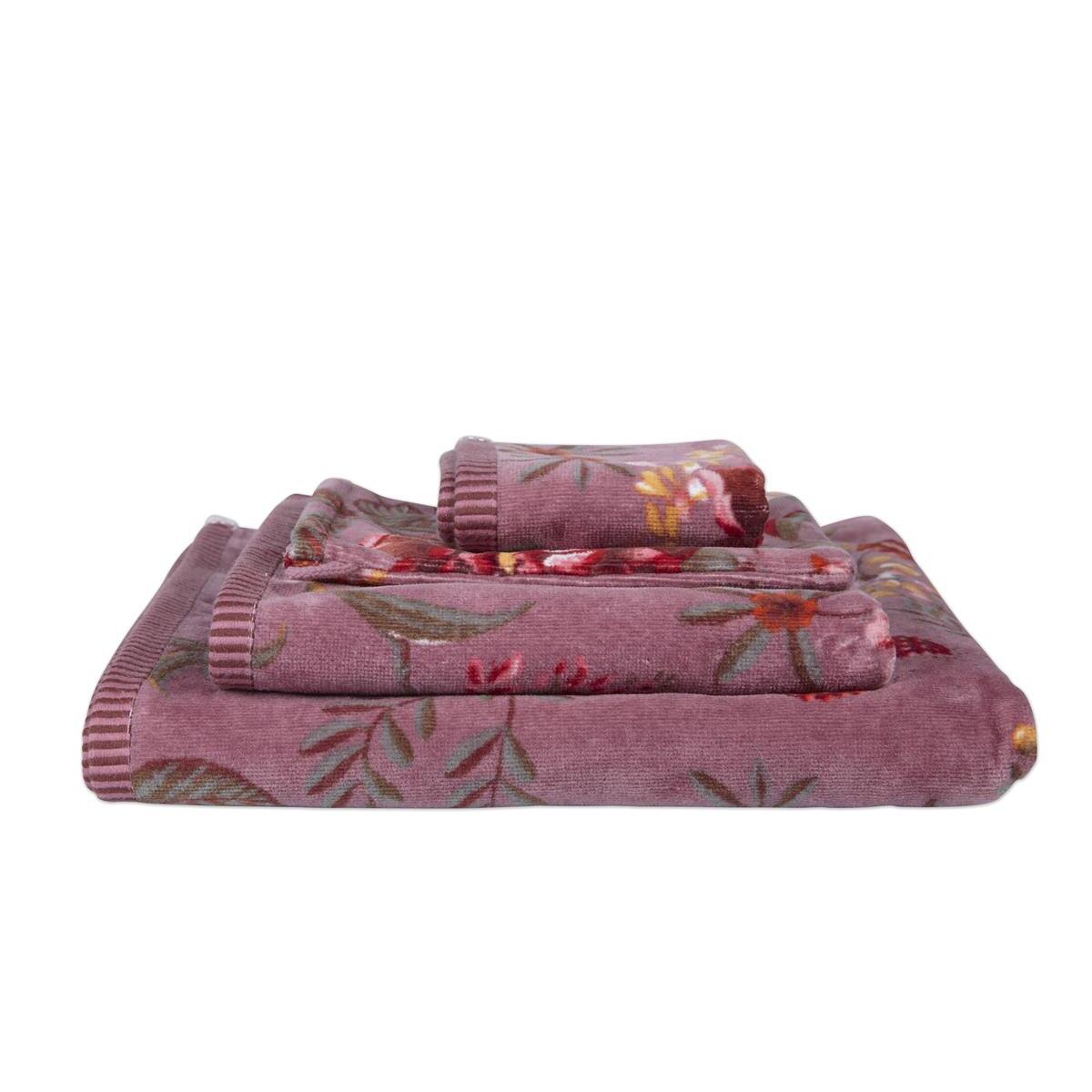 Pip Studio Secret Garden - Douchehanddoek - Lichtpaars - 55x100 cm