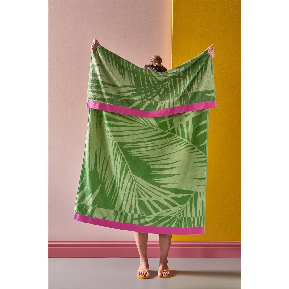 KAAT Amsterdam Belize Strandlaken - 100x180 cm - Groen