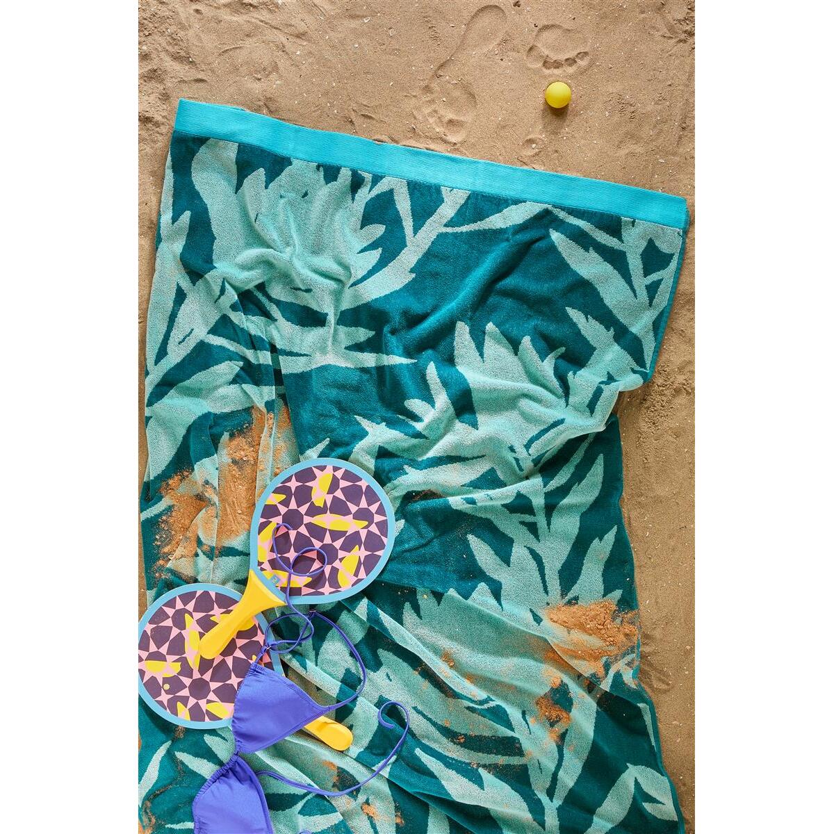 KAAT Amsterdam Bermuda Strandlaken - 100x180 cm - Blauw Groen