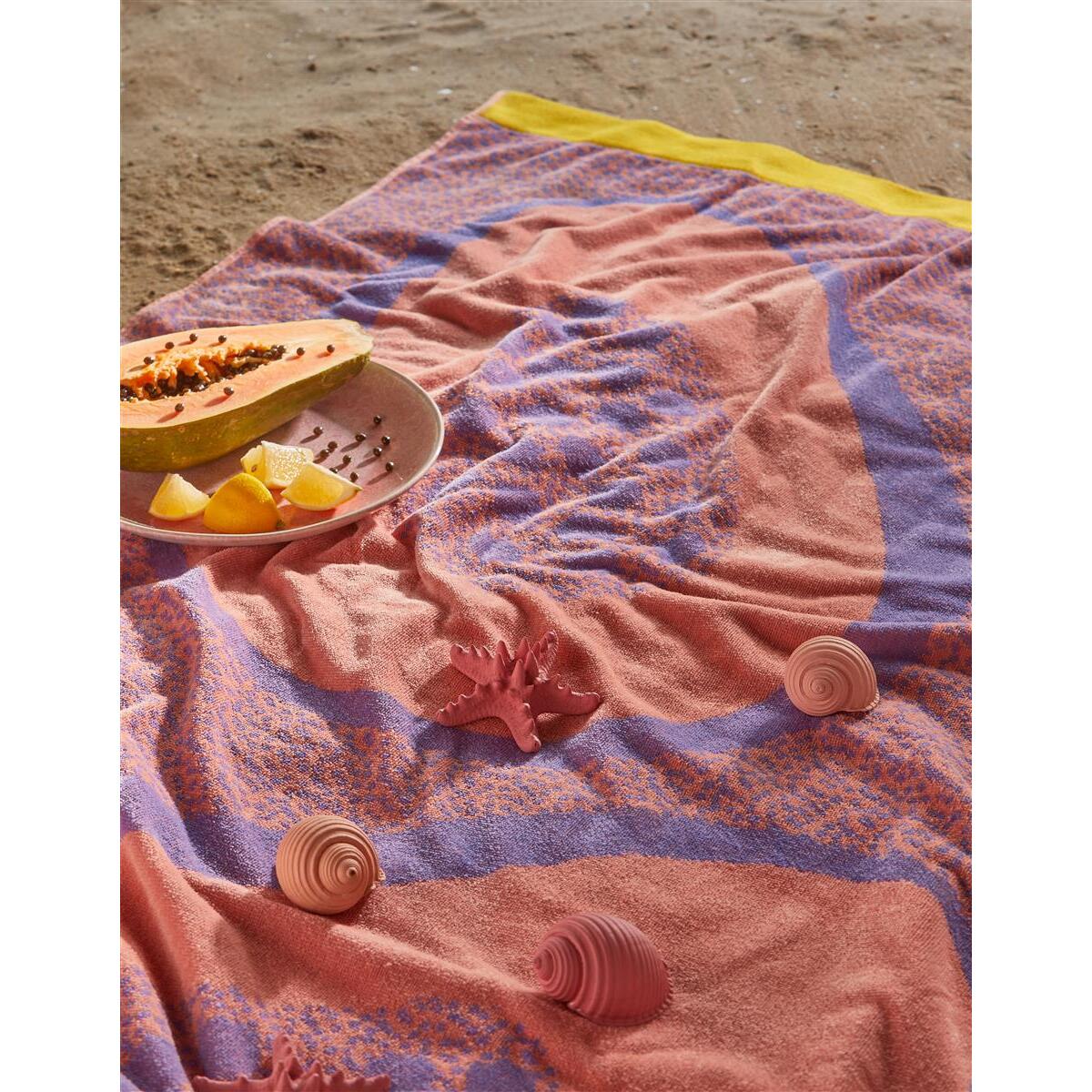 KAAT Amsterdam Papaya Strandlaken - 100x180 cm - Multi