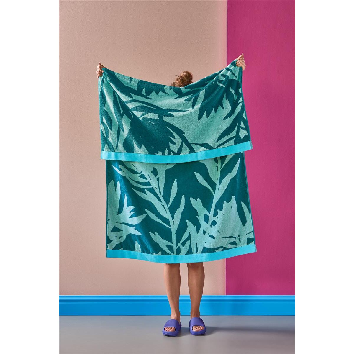KAAT Amsterdam Bermuda Strandlaken - 100x180 cm - Blauw Groen
