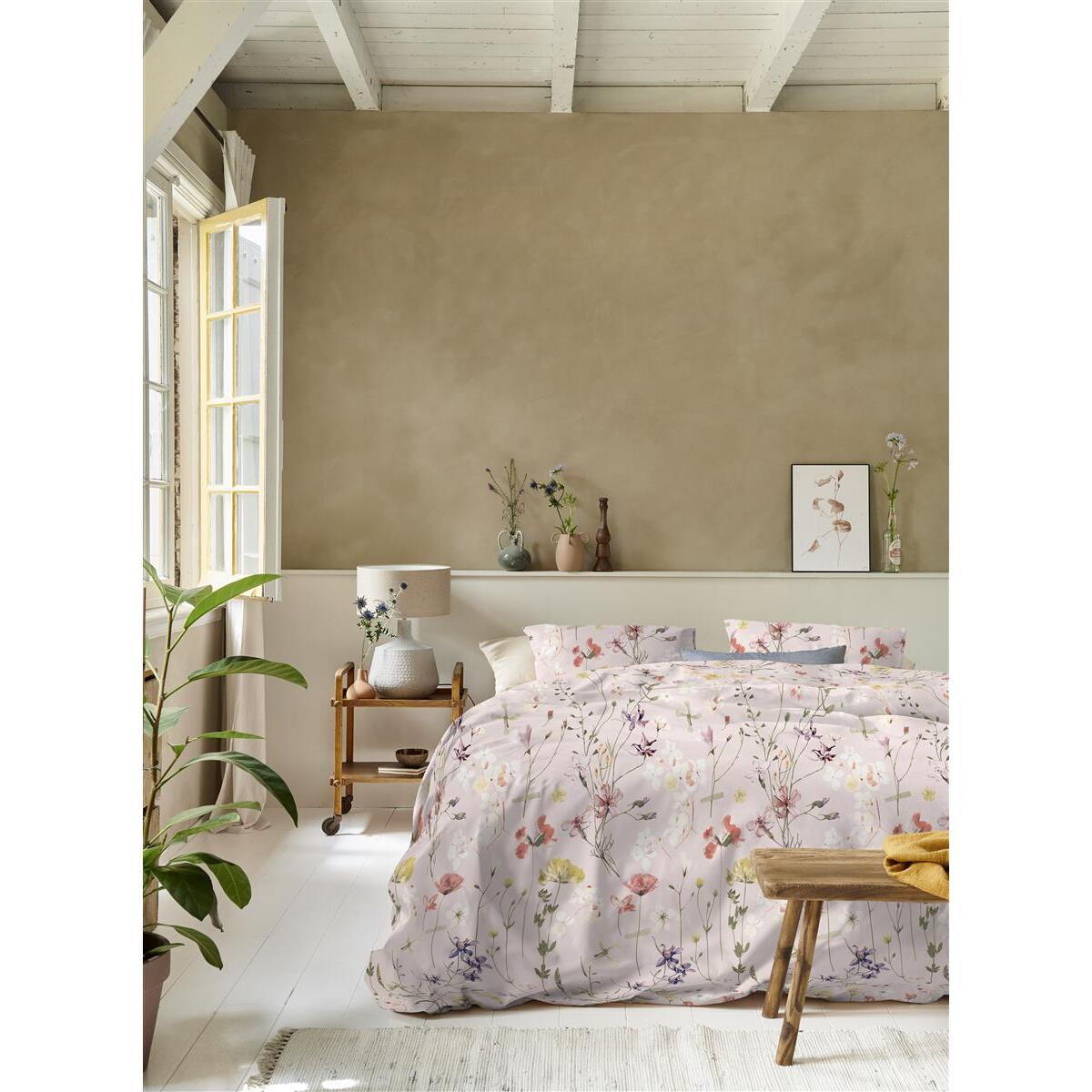Ariadne at Home Flowerlove  dekbedovertrek - 200x200|220 - Zand