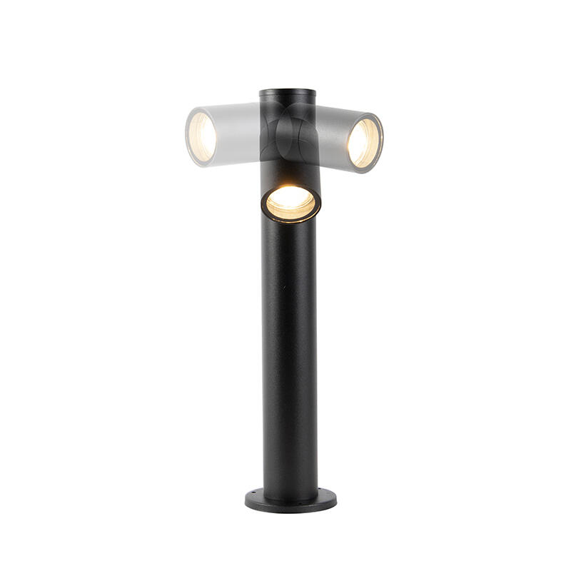 QAZQA Buitenlamp zwart met grondpin en kabelmof 50cm IP44 - Solo