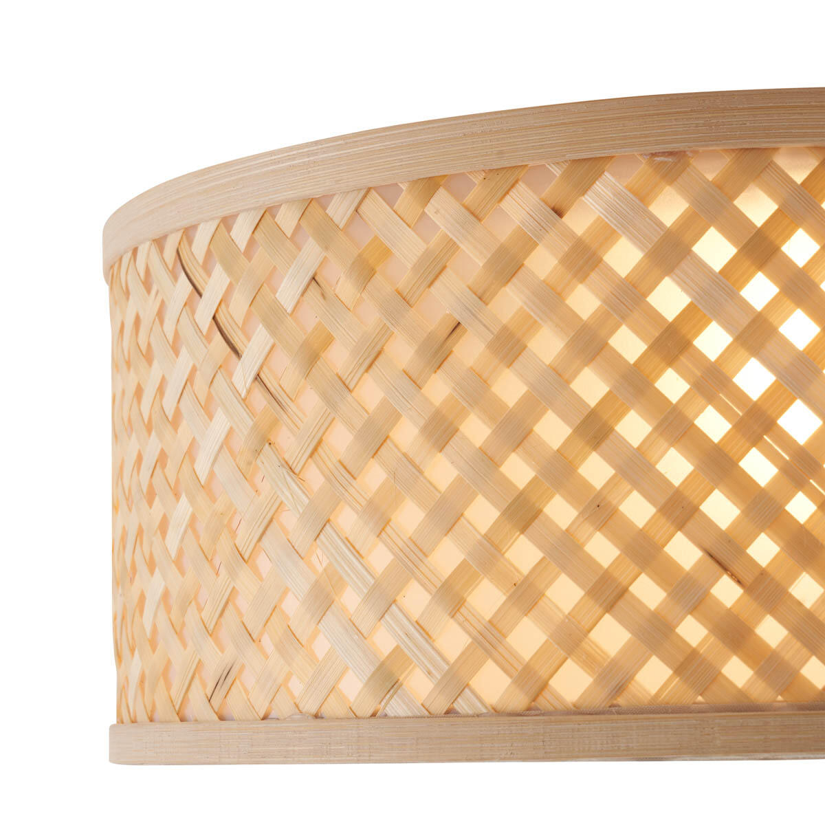 QAZQA Oosterse plafondlamp bamboe naturel 30cm - Tremmo