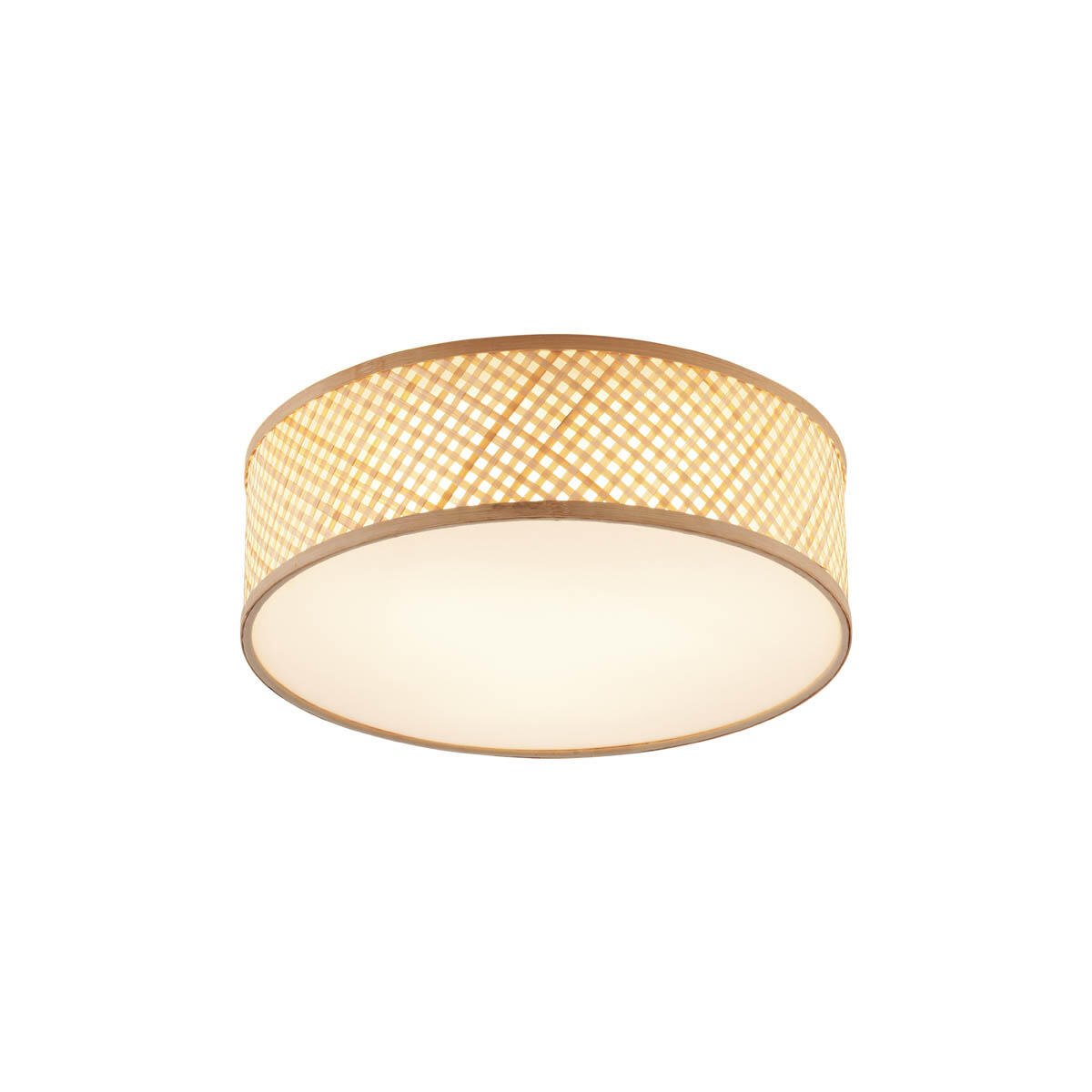 QAZQA Oosterse plafondlamp bamboe naturel 40cm - Tremmo