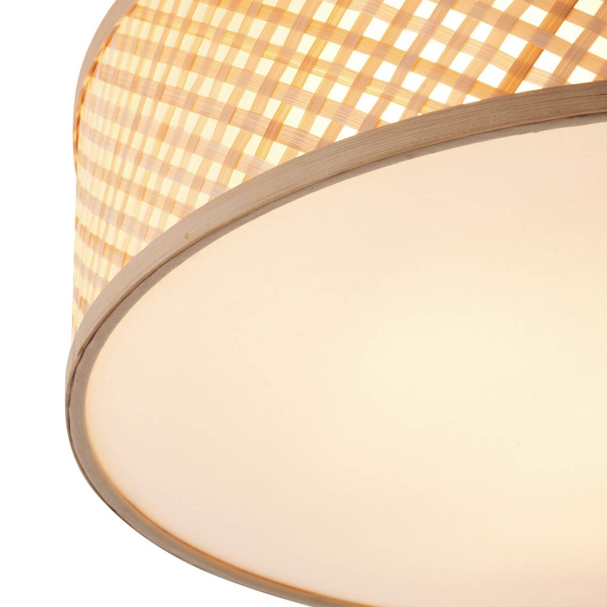 QAZQA Oosterse plafondlamp bamboe naturel 40cm - Tremmo