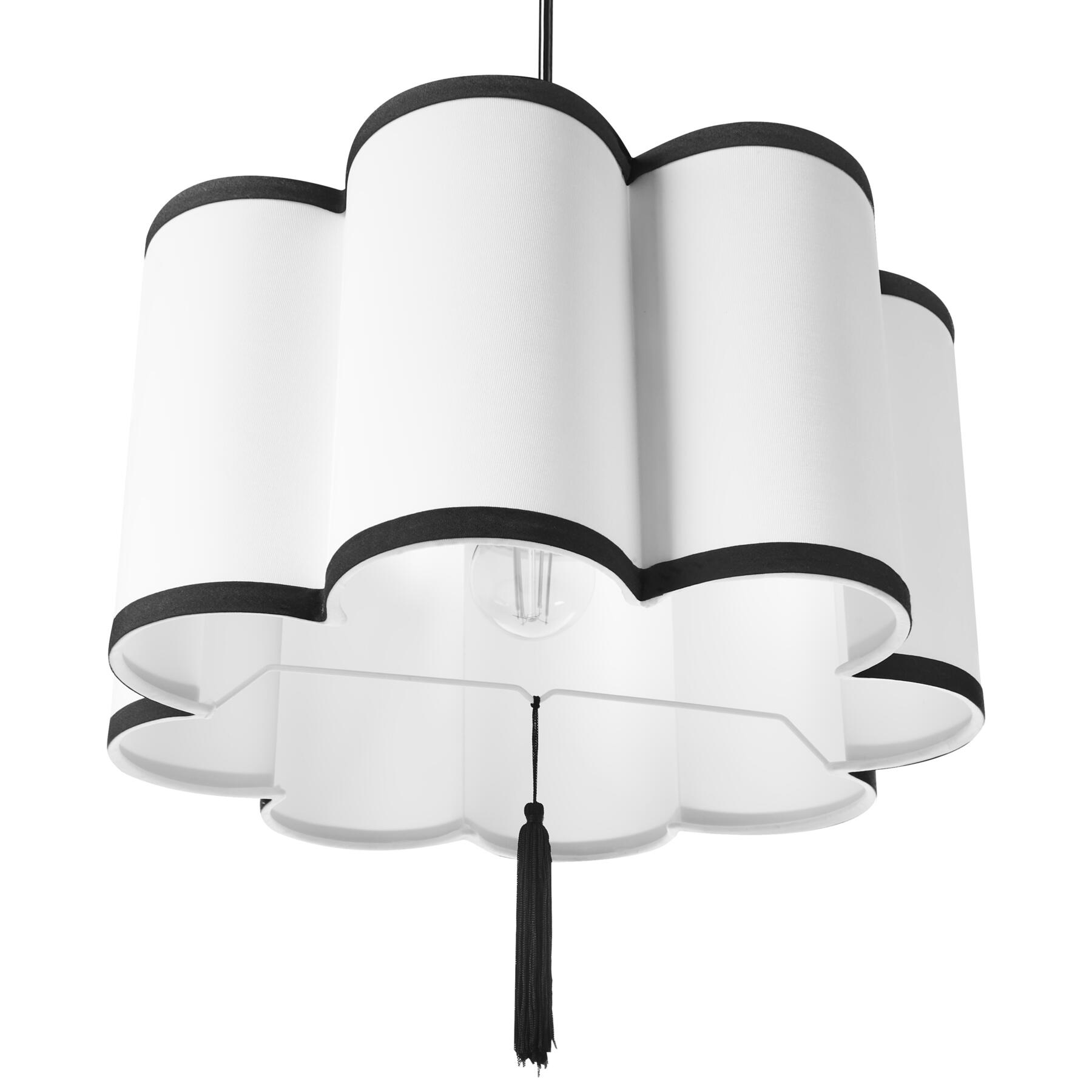 Beliani - PALAMAR - Hanglamp - Wit - Nylon