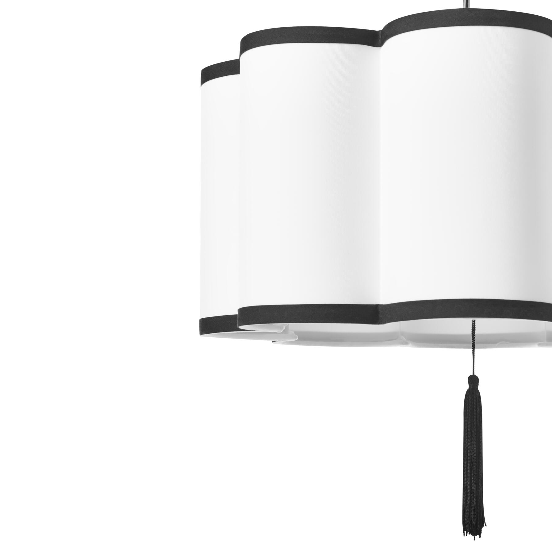 Beliani - PALAMAR - Hanglamp - Wit - Nylon