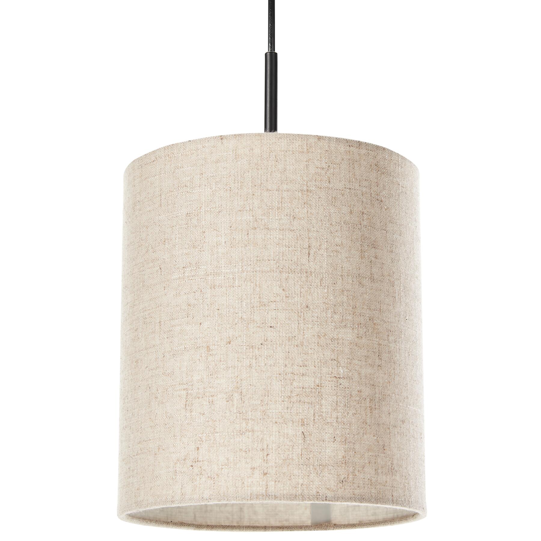 Beliani - PARGUAZA - Hanglamp - Lichtbeige - Linnen