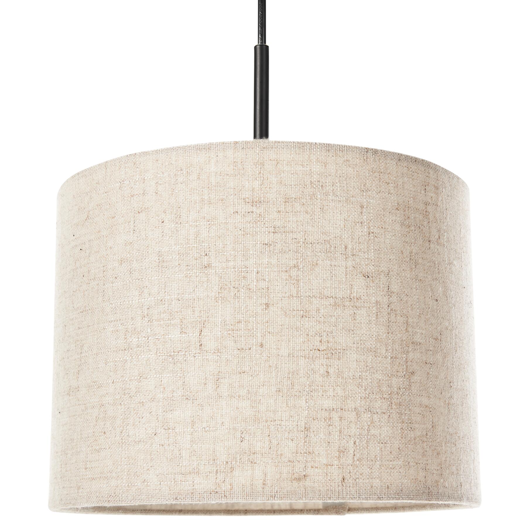 Beliani - PARGUAZA - Hanglamp - Lichtbeige - Linnen
