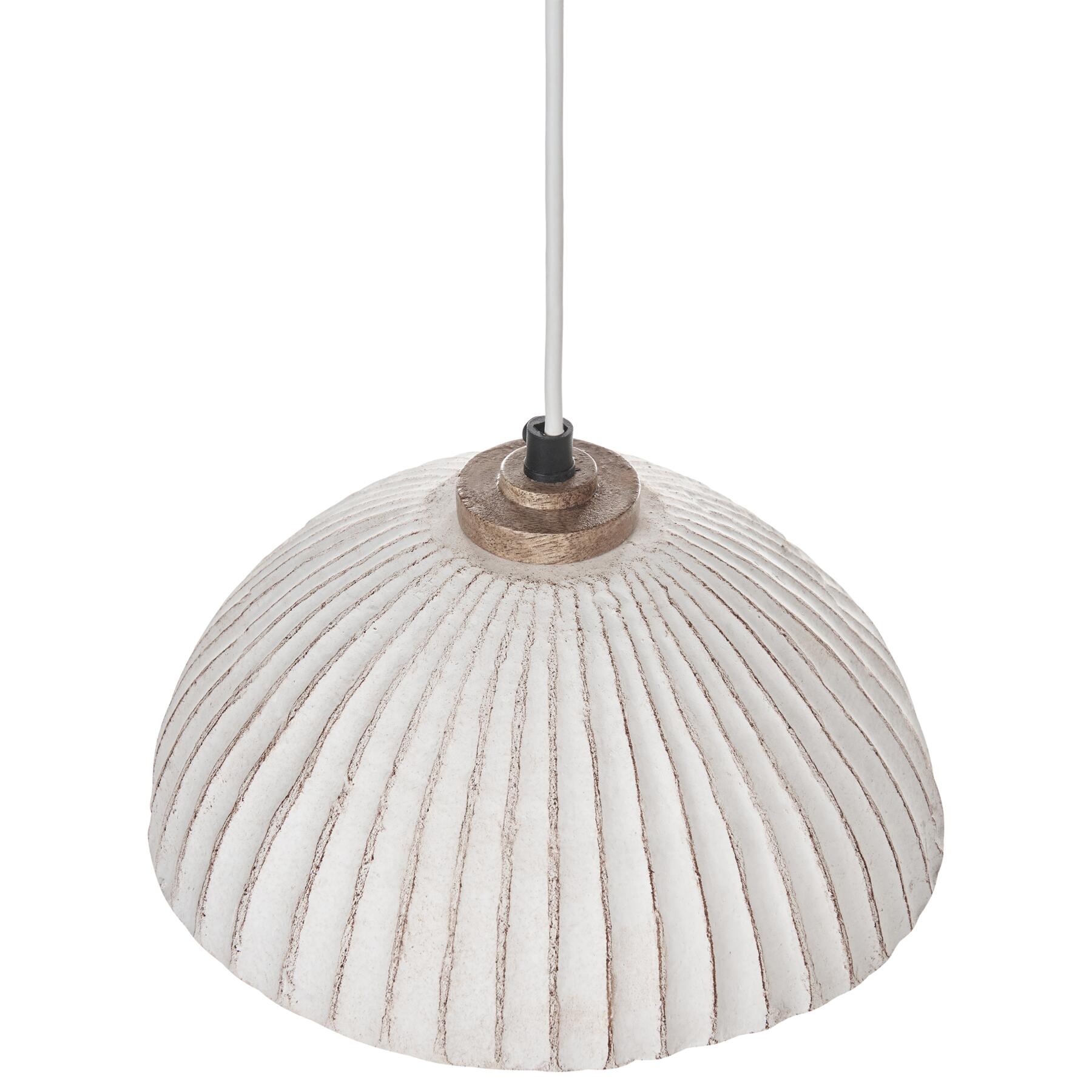 Beliani - COTTICA - Hanglamp - Wit - Papier-maché