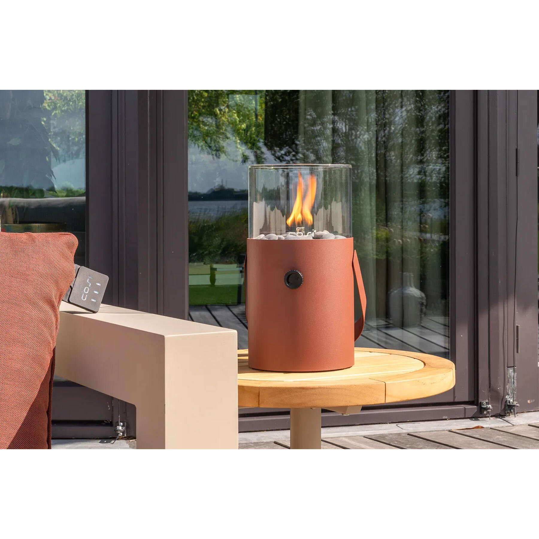 Cosiscoop terra brown - Original - gaslantaarn met gaspatroon