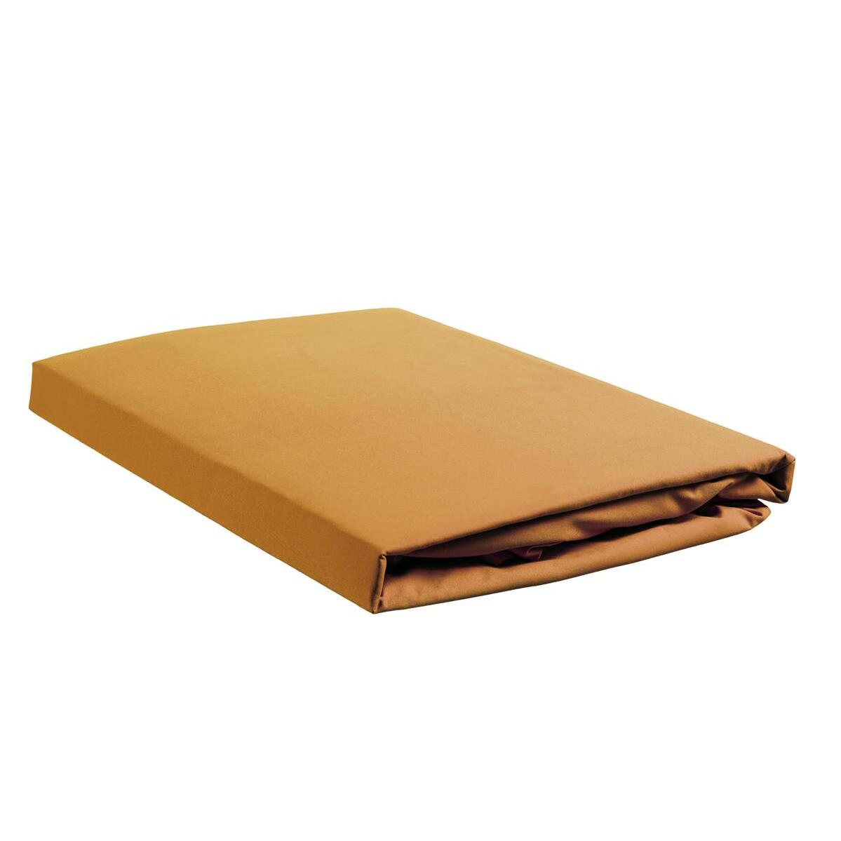 Ambiante Katoen - Hoeslaken - 140x220 - Oker