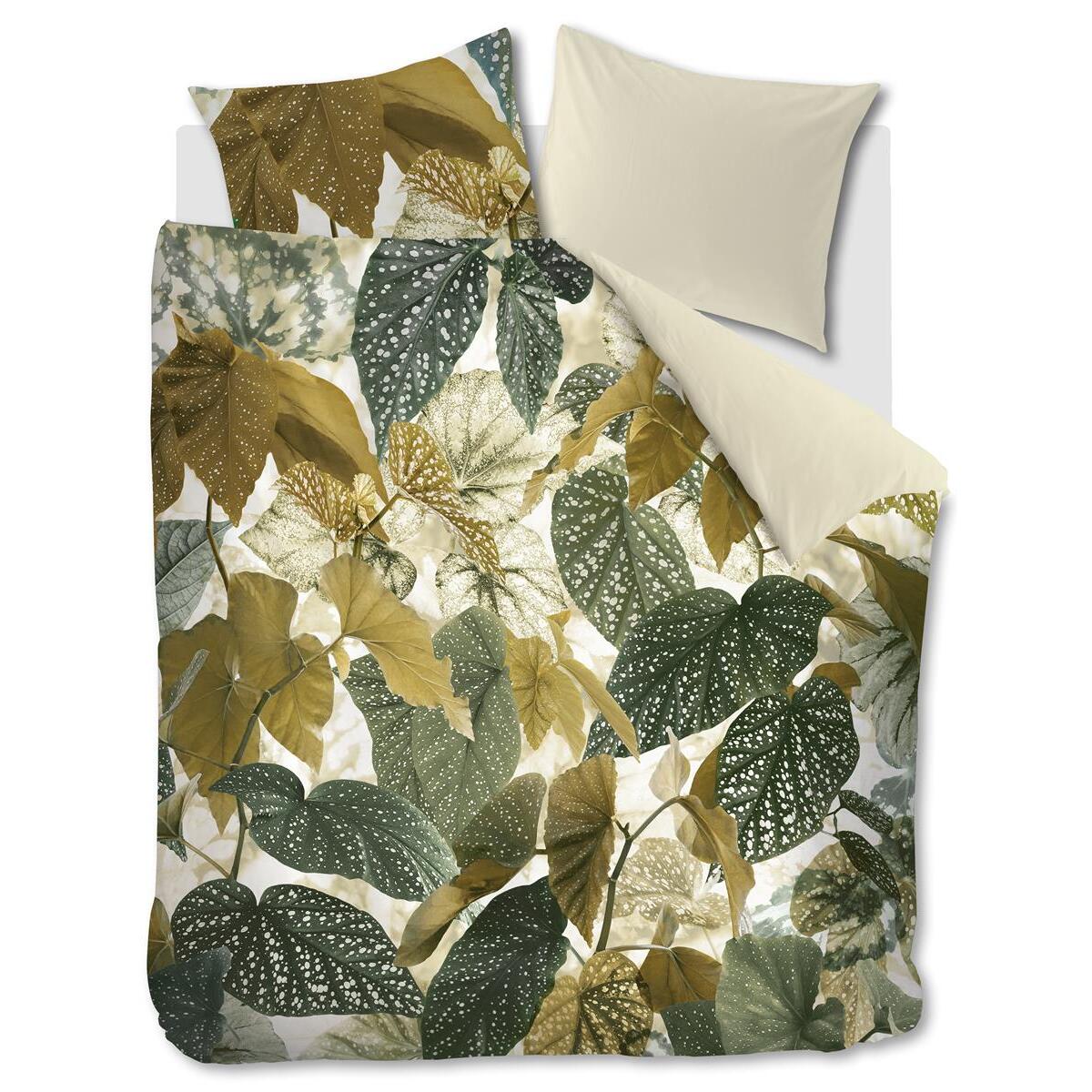 Beddinghouse Begonia  dekbedovertrek - 200x200|220 - Olijfgroen