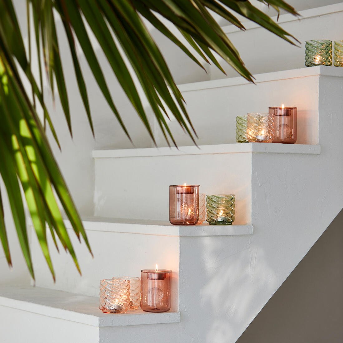 Riviera Maison Theelichthouder Groen - Swirl Kaarsenhouder decoratief