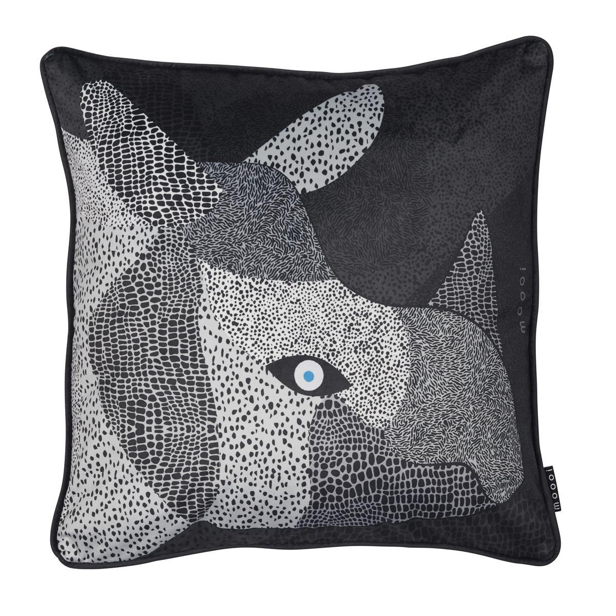 MOOOI MO Dwarf Rhino Sierkussen - 50x50 | 20x20 Inch cm - Zwart