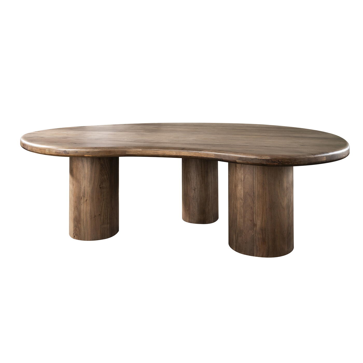 Giga Meubel - Eettafel - 240cm - Acaciahout - Bruin - Sculpture