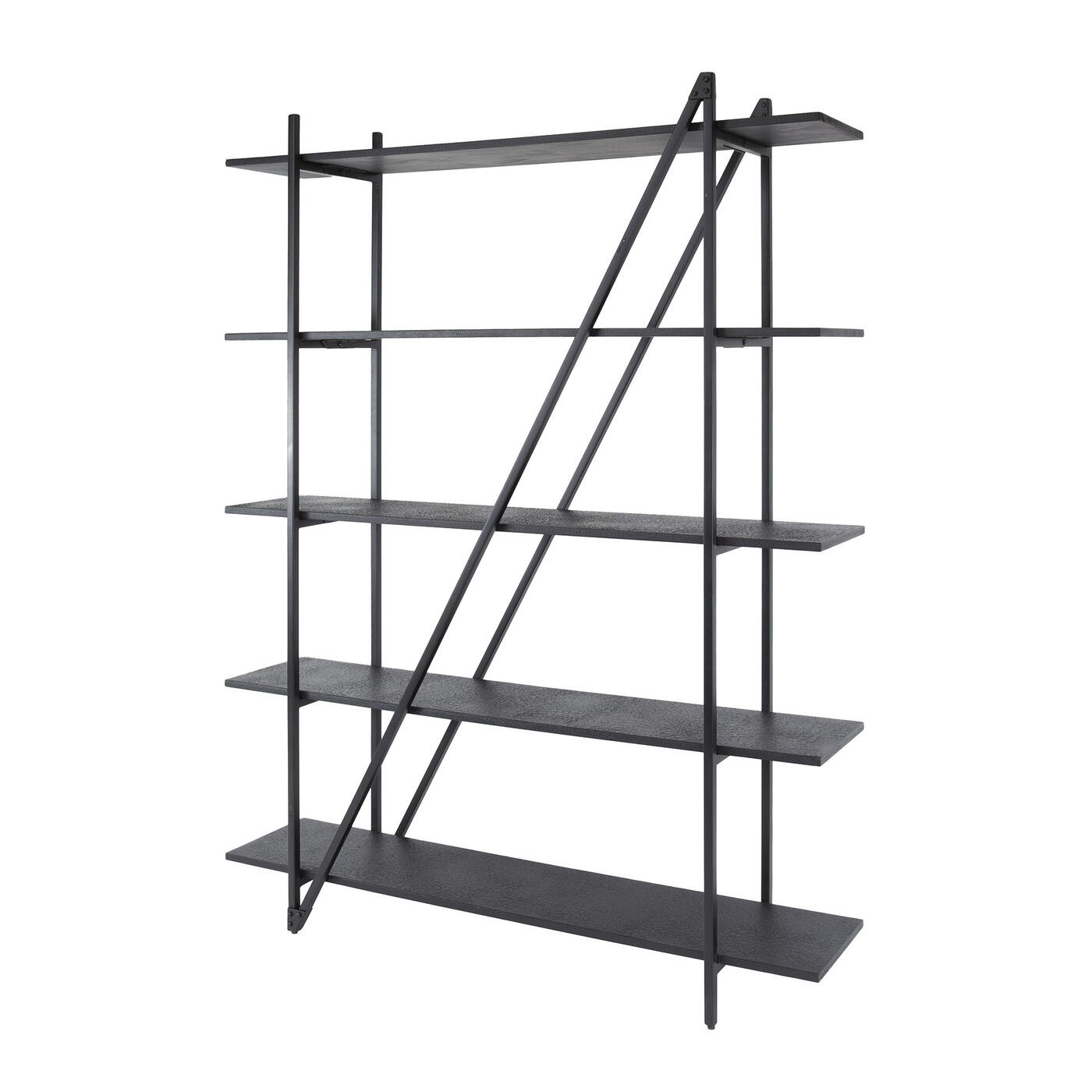 Giga Meubel - Wandrek - Metaal - 140x180cm - Zwart - Piega