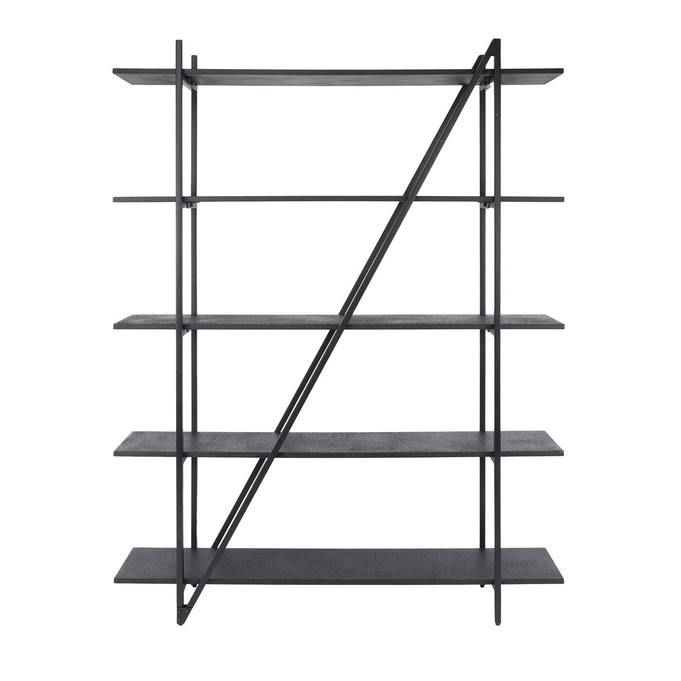 Giga Meubel - Wandrek - Metaal - 140x180cm - Zwart - Piega