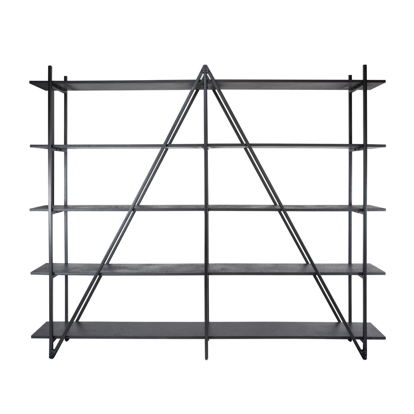 Giga Meubel - Wandrek - Metaal - 220x180cm - Zwart - Piega