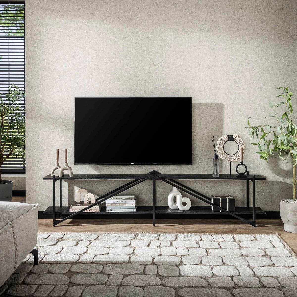 Giga Meubel - Tv-meubel - Metaal - 220x35x51 - Piega