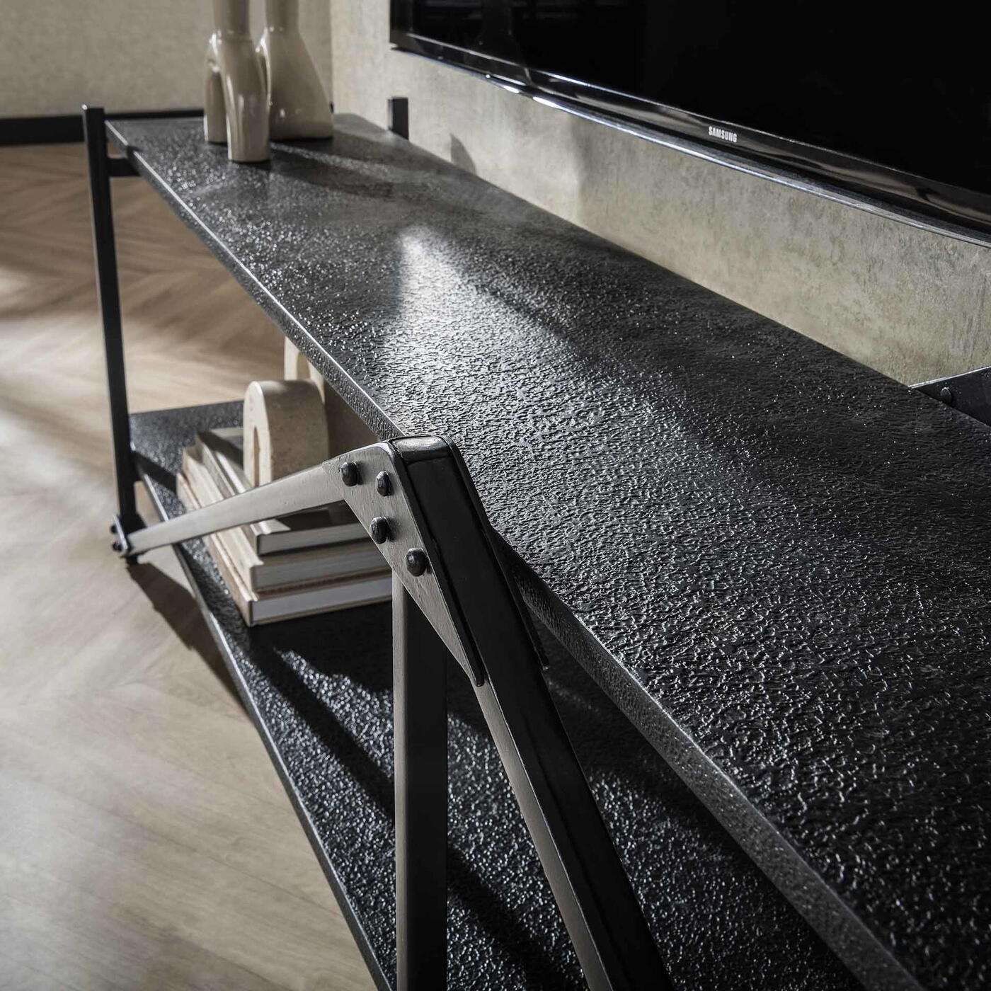 Giga Meubel - Tv-meubel - Metaal - 220x35x51 - Piega