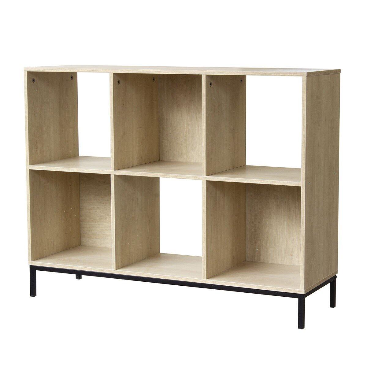 Calicosy - Boekenkast met 6 vakken - B93,5 cm