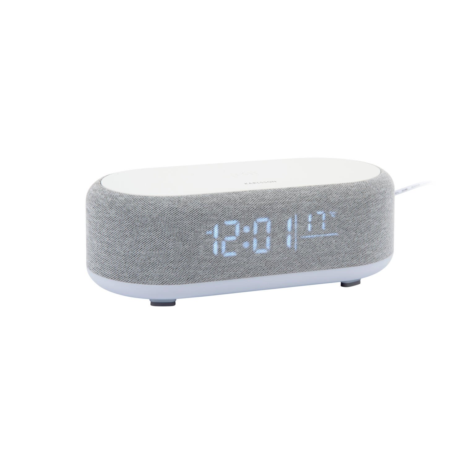 Karlsson - Alarm Clock Vogue w. Phone Charger And Blue Tooth