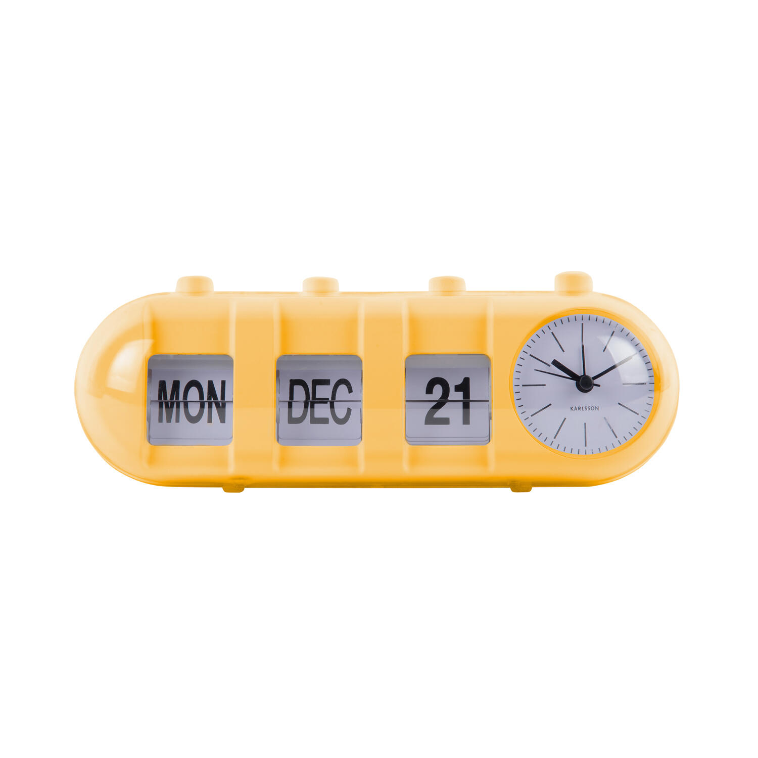 Karlsson - Alarm Clock Retro Tube Calendar Flip